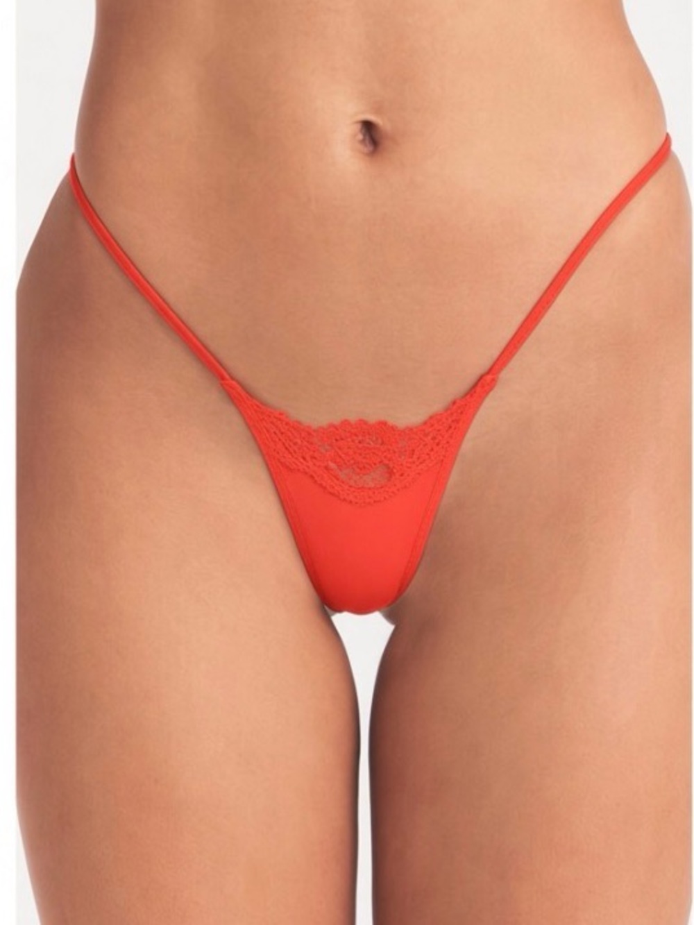 SKIMS Fits Everybody Lace String Thong | Cayenne | 3X | NWT 🏷️